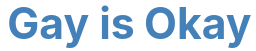 Gay is OK logo