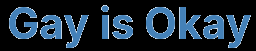 Gay is OK logo